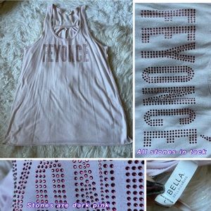 Pink “Feyoncé” Tank w/Dark Pink Rhinestone letters